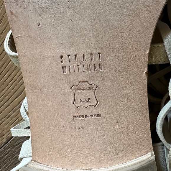 Stuart Weitzman Fringe Benefit Gladiator Sandal in Cipra - Picture 12 of 15